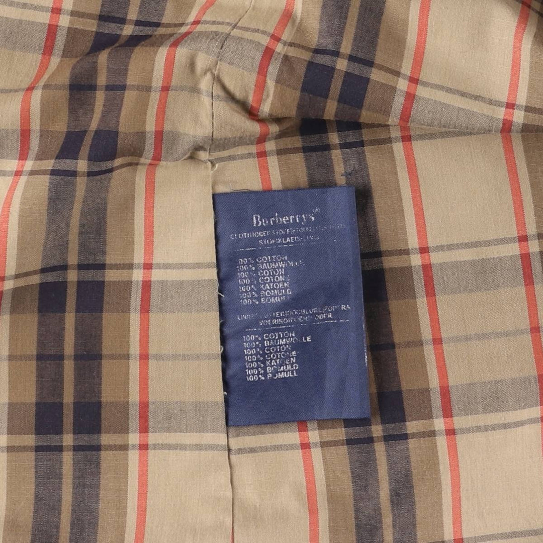 Vintage Burberry 100% Cotton Trench Coat, Made in England, Men's Size L cotton Beige type Vintage Second Hand