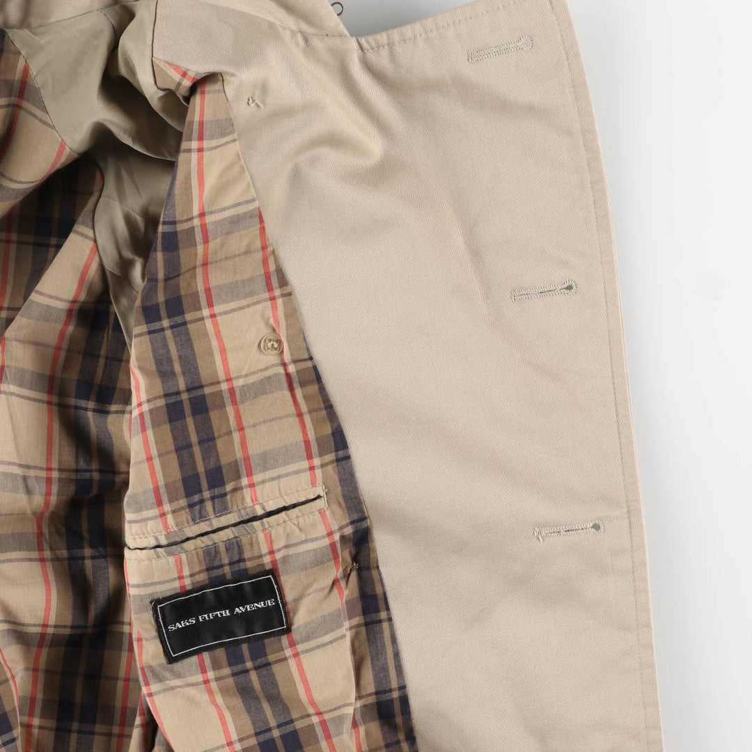 Vintage Burberry 100% Cotton Trench Coat, Made in England, Men's Size L cotton Beige type Vintage Second Hand