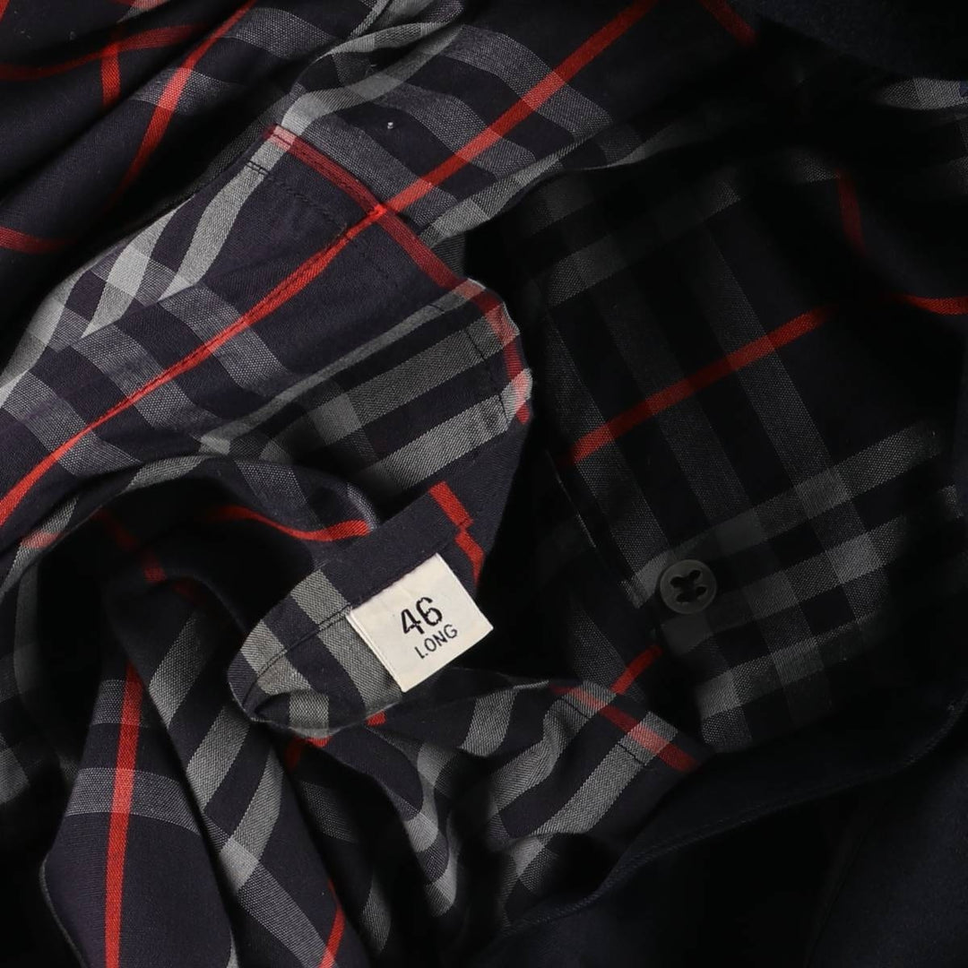 Burberry's trench coat, men's size L cotton navy blue type Vintage Second Hand