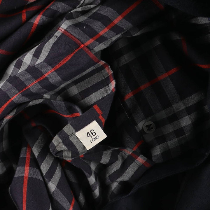 Burberry's trench coat, men's size L cotton navy blue type Vintage Second Hand