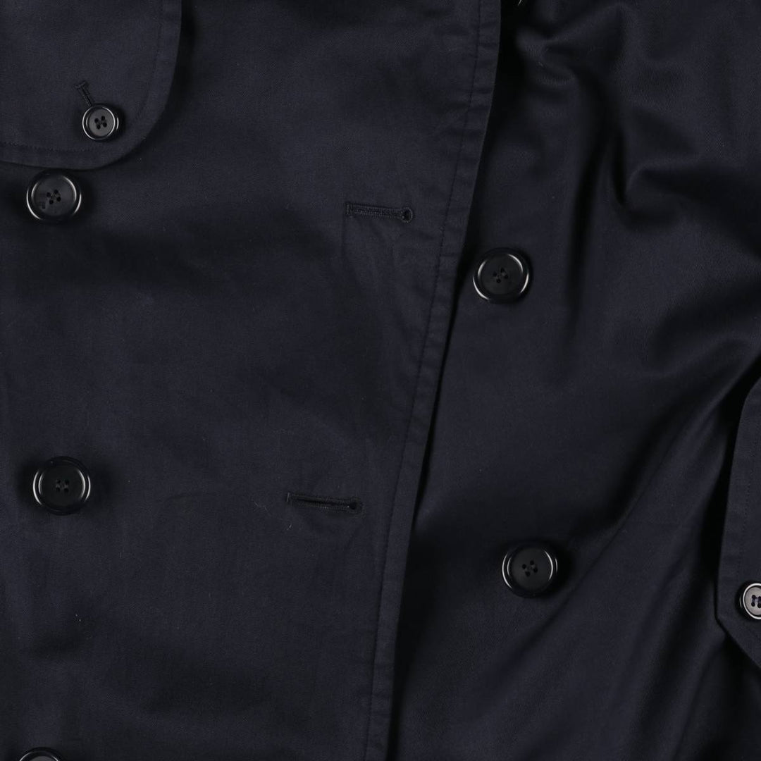 Burberry's trench coat, men's size L cotton navy blue type Vintage Second Hand
