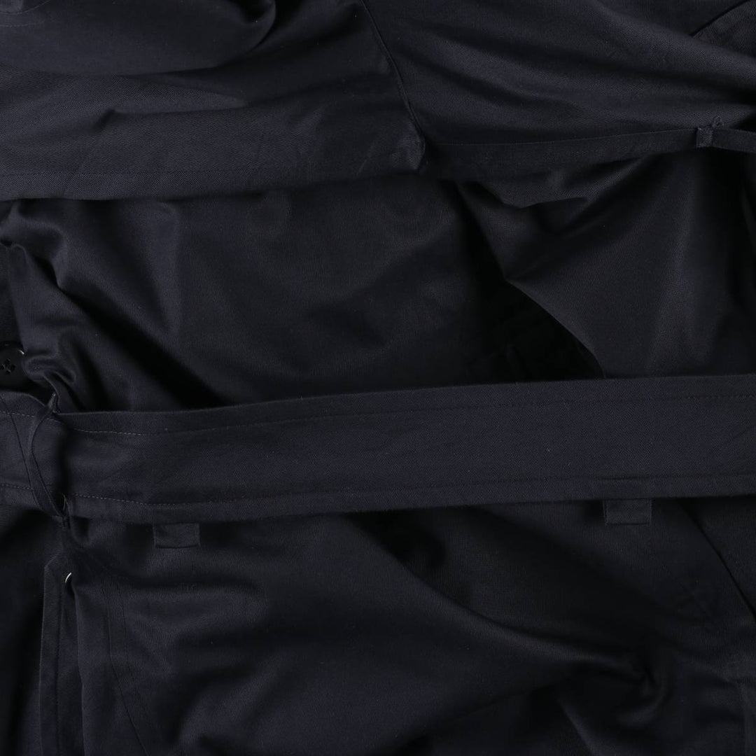 Burberry's trench coat, men's size L cotton navy blue type Vintage Second Hand