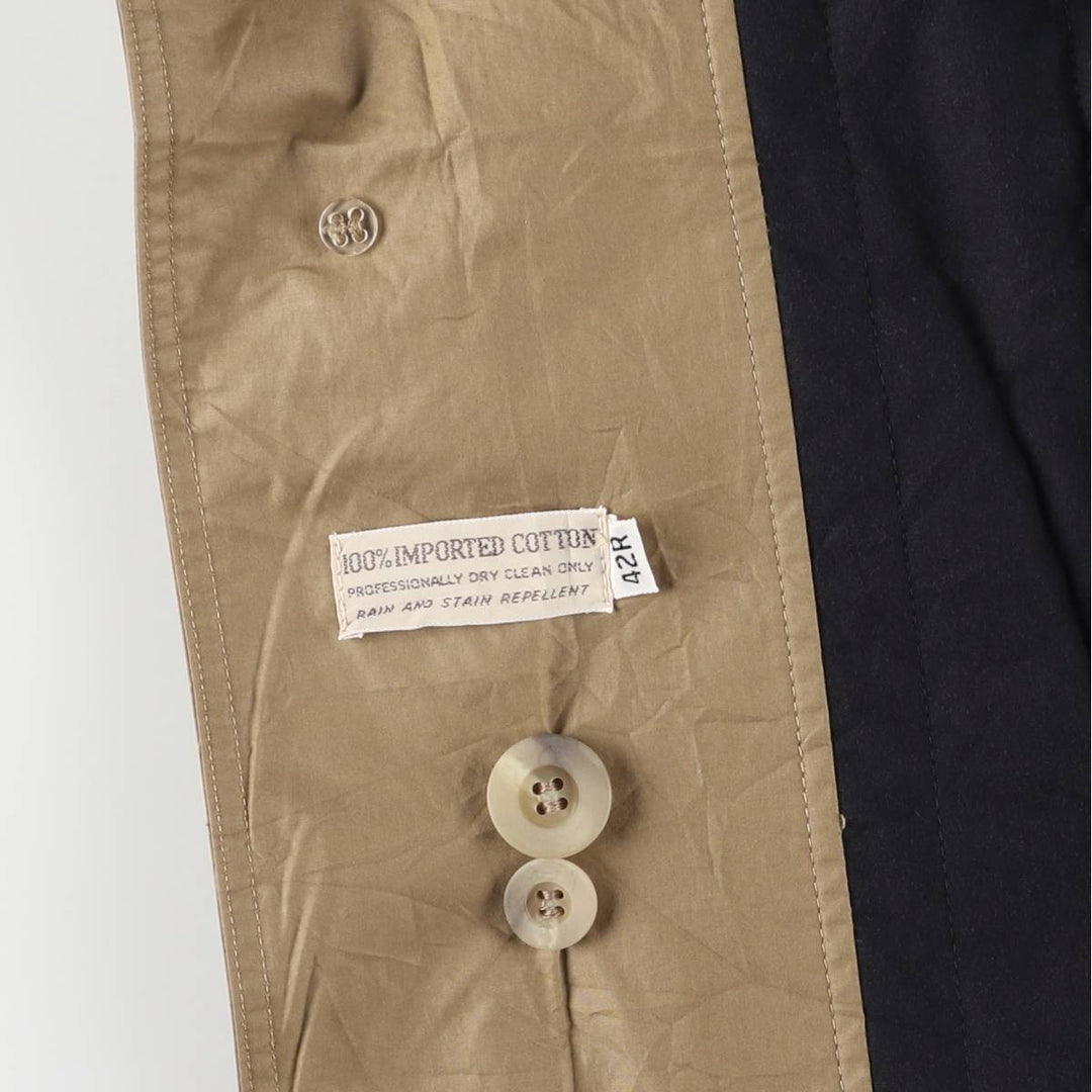 90'S Christian Dior padded Balmacaan coat, men's size XL cotton Beige type Vintage Second Hand