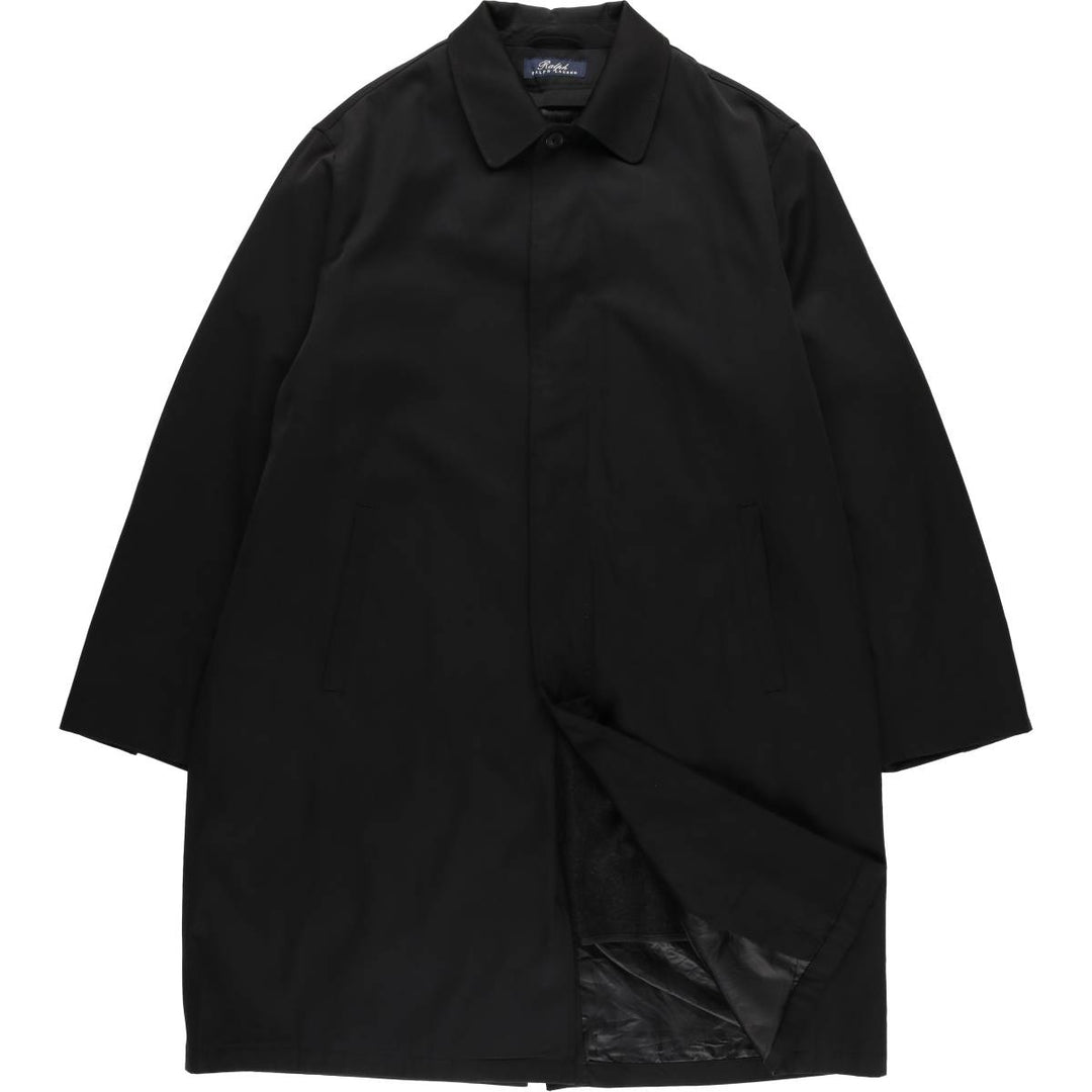 Ralph Lauren Balmacaan Coat, Men's XL cotton black type Vintage Second Hand