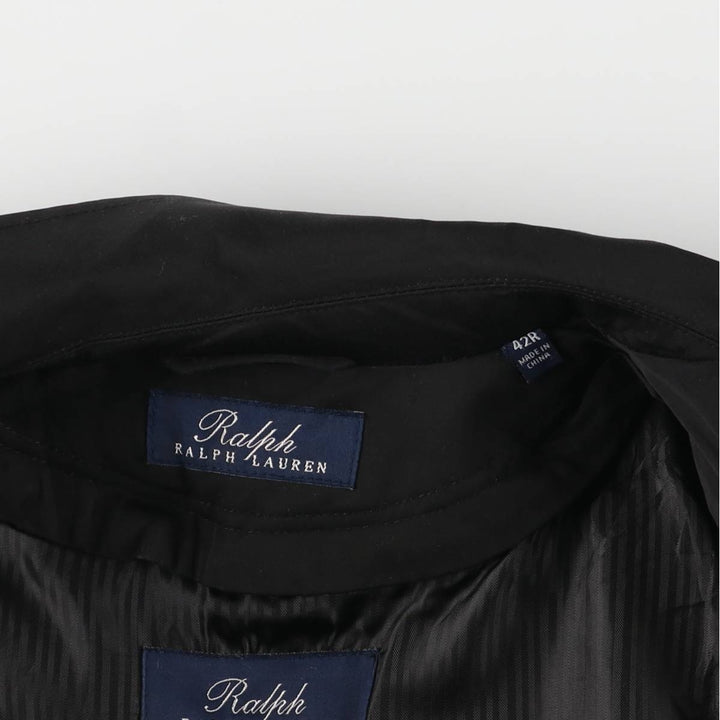 Ralph Lauren Balmacaan Coat, Men's XL cotton black type Vintage Second Hand