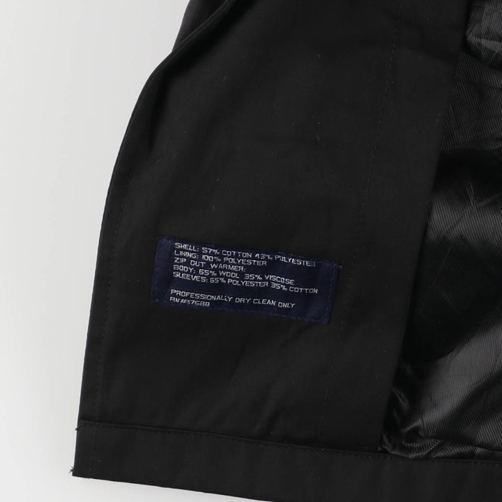 Ralph Lauren Balmacaan Coat, Men's XL cotton black type Vintage Second Hand