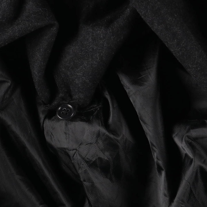 Ralph Lauren Balmacaan Coat, Men's XL cotton black type Vintage Second Hand