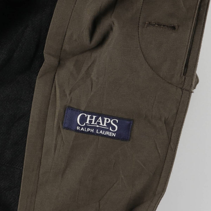 Ralph Lauren CHAPS Balmacaan Coat, Men's Size XL polyester brown type Vintage Second Hand