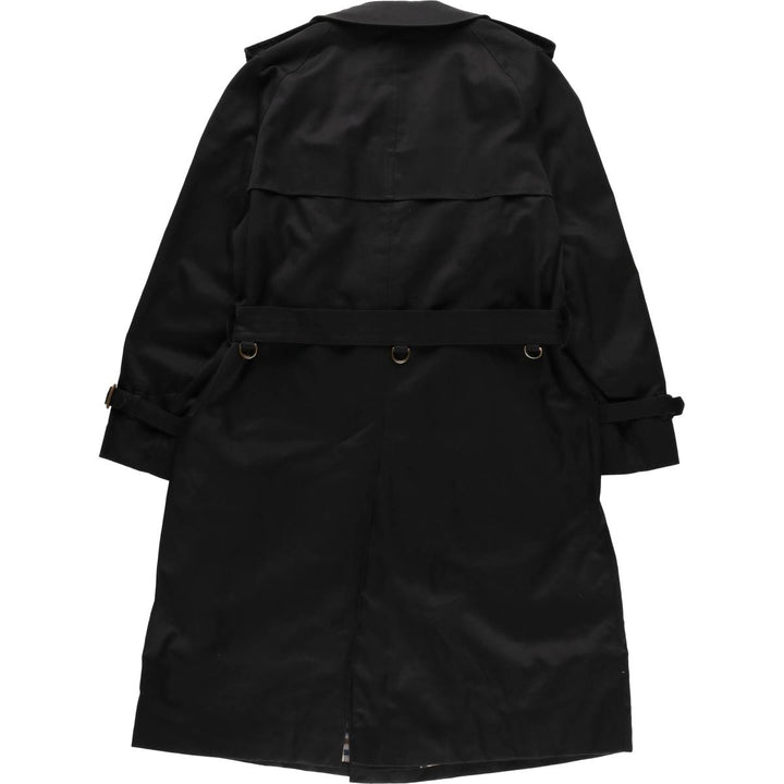 Aquascutum AQUA5 Trench Coat, Made in England, Men's Size M polyester black type Vintage Second Hand