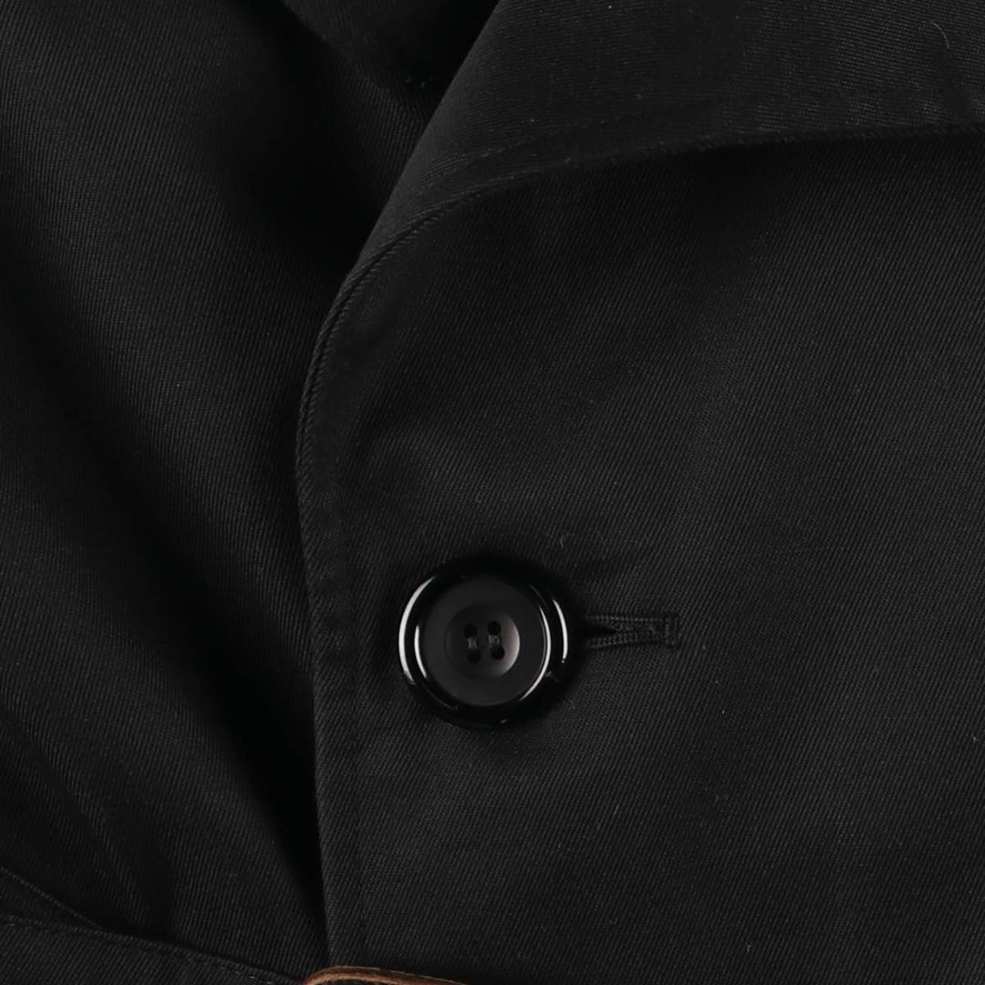 Aquascutum AQUA5 Trench Coat, Made in England, Men's Size M polyester black type Vintage Second Hand