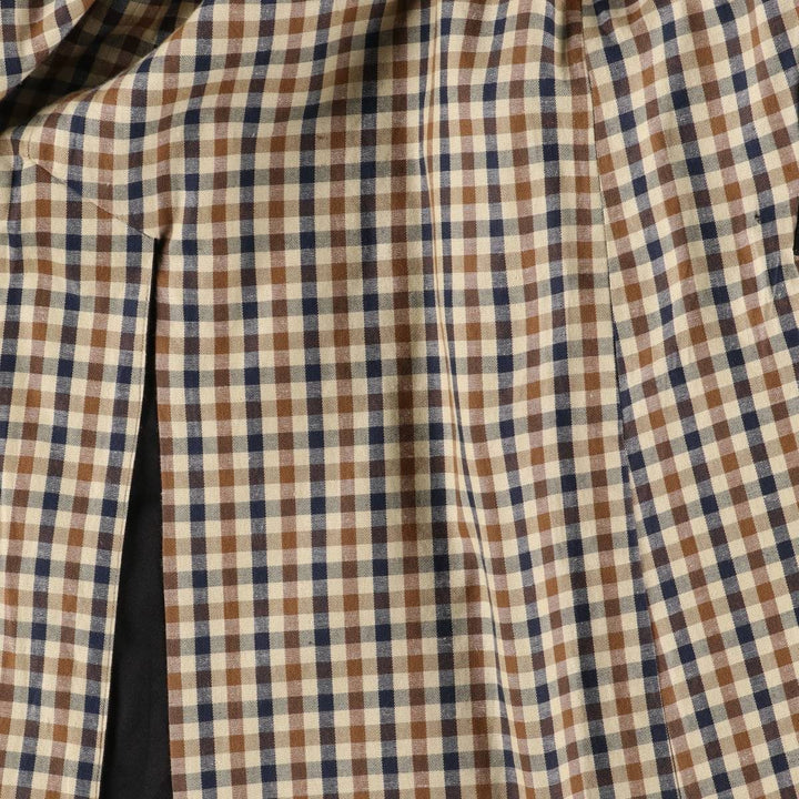 Aquascutum AQUA5 Trench Coat, Made in England, Men's Size M polyester black type Vintage Second Hand