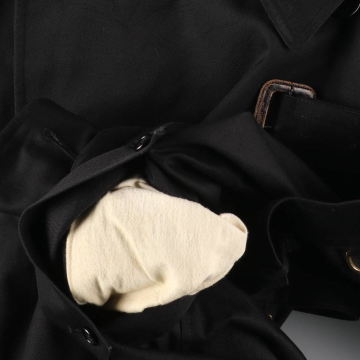 Aquascutum AQUA5 Trench Coat, Made in England, Men's Size M polyester black type Vintage Second Hand