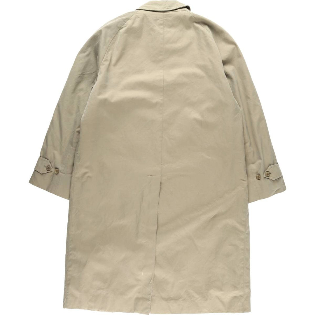 Brooks Brothers Balmacaan Coat, Made in England, Men's Size XL cotton Beige type Vintage Second Hand