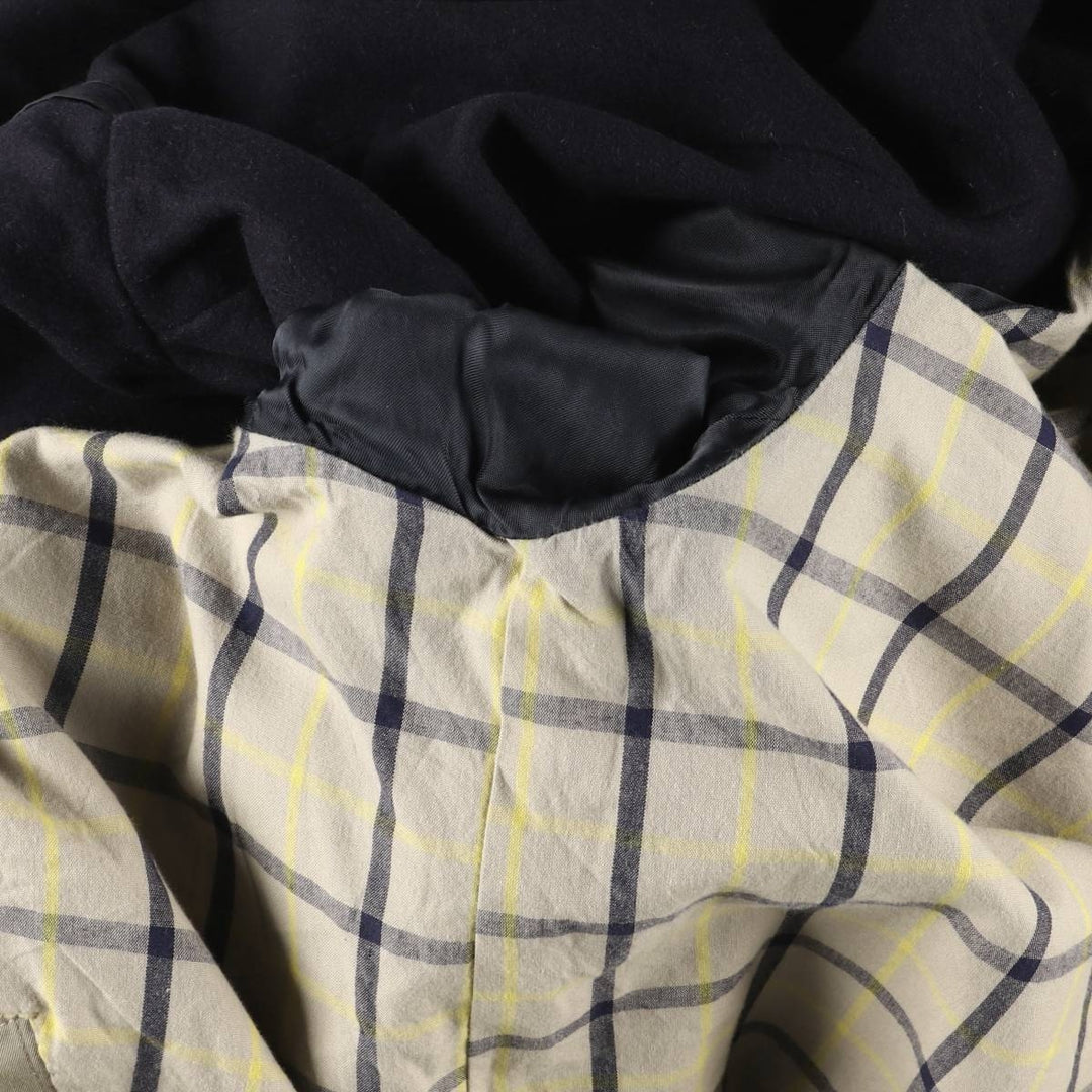 Brooks Brothers Balmacaan Coat, Made in England, Men's Size XL cotton Beige type Vintage Second Hand