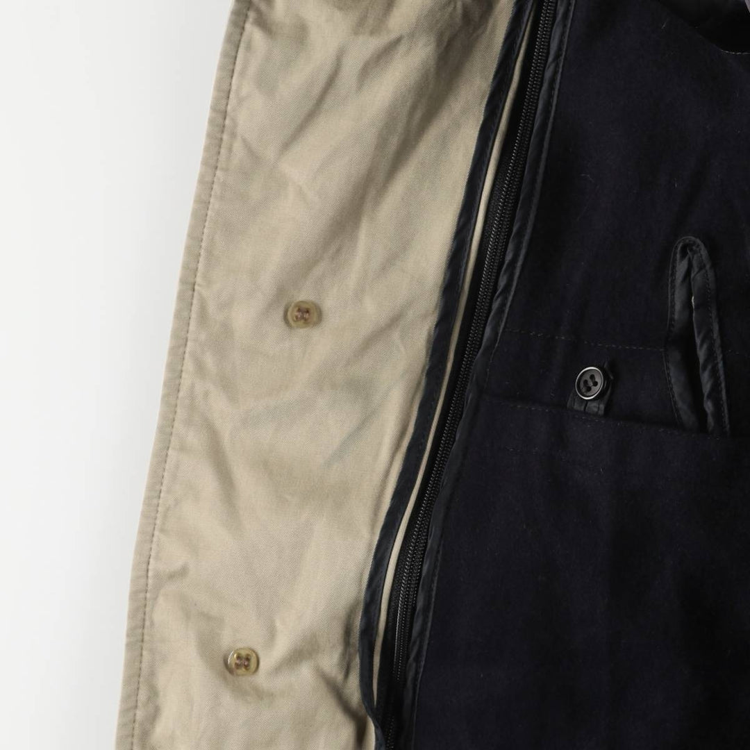 Brooks Brothers Balmacaan Coat, Made in England, Men's Size XL cotton Beige type Vintage Second Hand