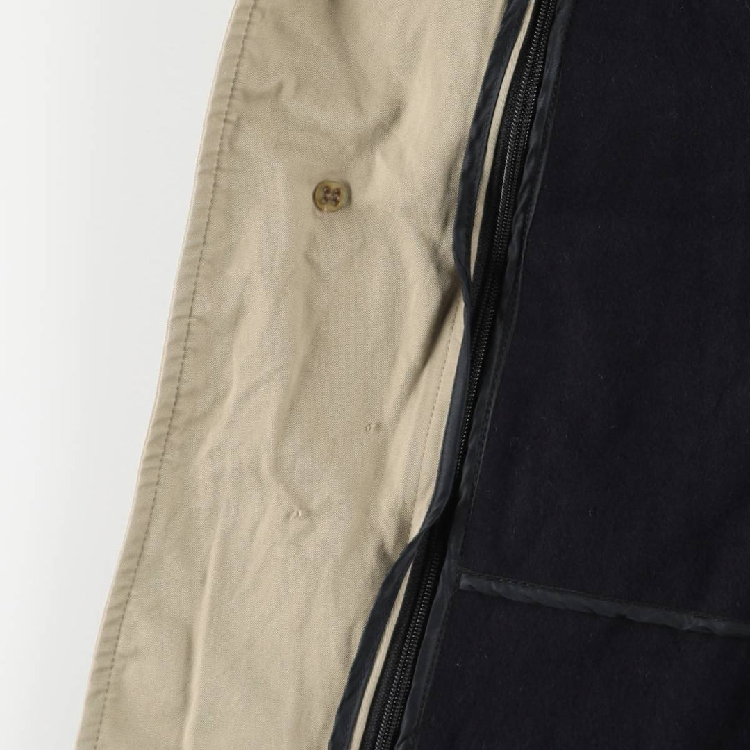 Brooks Brothers Balmacaan Coat, Made in England, Men's Size XL cotton Beige type Vintage Second Hand