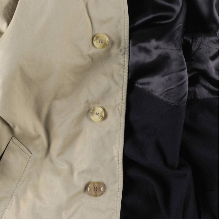 Brooks Brothers Balmacaan Coat, Made in England, Men's Size XL cotton Beige type Vintage Second Hand