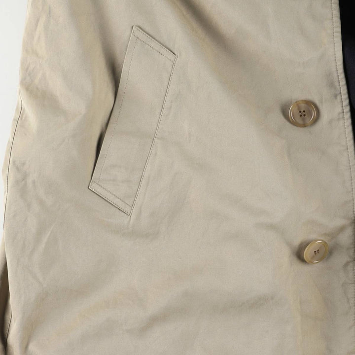 Brooks Brothers Balmacaan Coat, Made in England, Men's Size XL cotton Beige type Vintage Second Hand