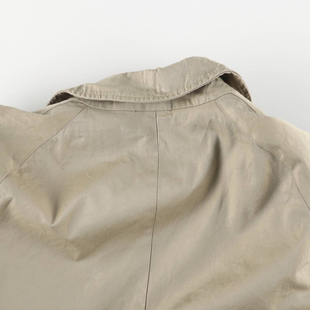 Brooks Brothers Balmacaan Coat, Made in England, Men's Size XL cotton Beige type Vintage Second Hand
