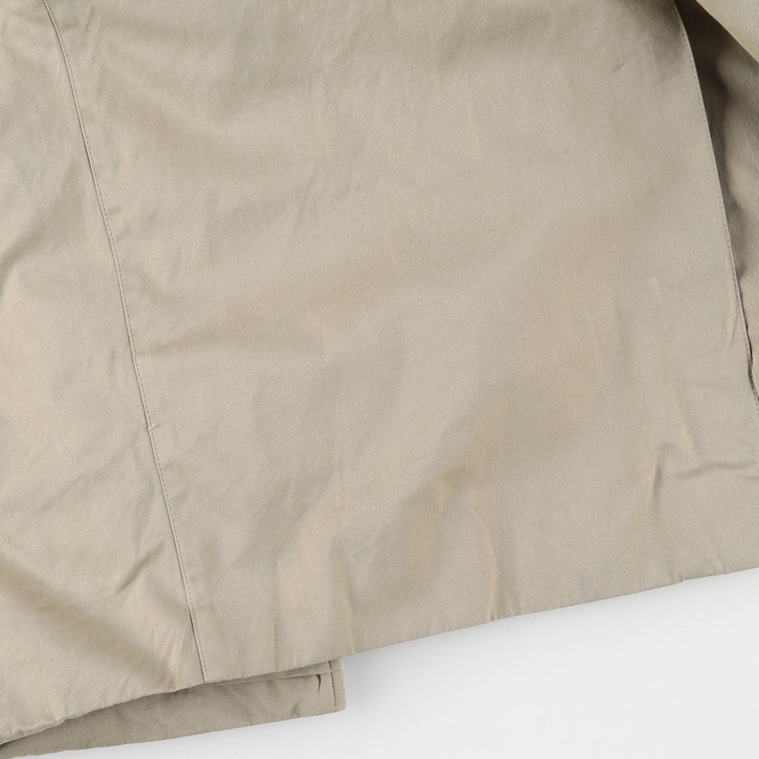 Brooks Brothers Balmacaan Coat, Made in England, Men's Size XL cotton Beige type Vintage Second Hand