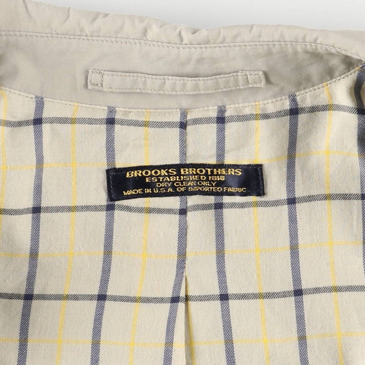 Brooks Brothers Balmacaan Coat, Made in USA, Men's XL unclear ivory Vintage Second Hand