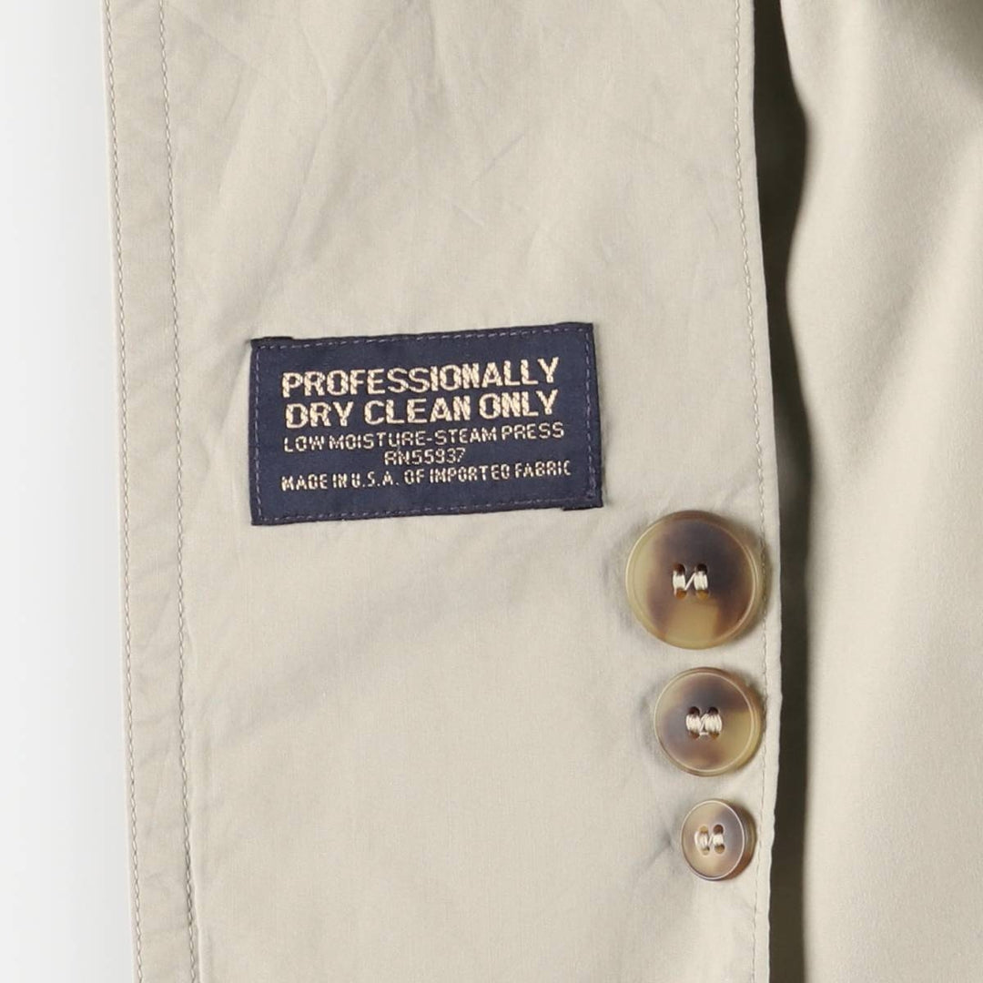 Brooks Brothers Balmacaan Coat, Made in USA, Men's XL unclear ivory Vintage Second Hand