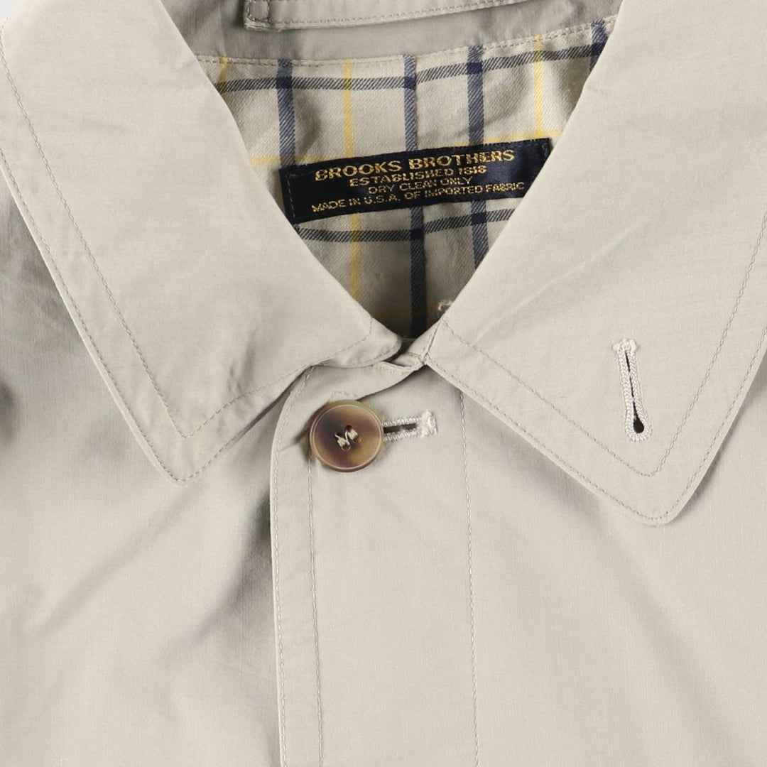 Brooks Brothers Balmacaan Coat, Made in USA, Men's XL unclear ivory Vintage Second Hand