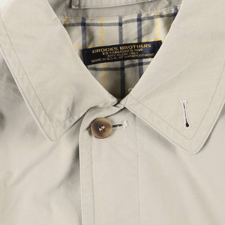Brooks Brothers Balmacaan Coat, Made in USA, Men's XL unclear ivory Vintage Second Hand