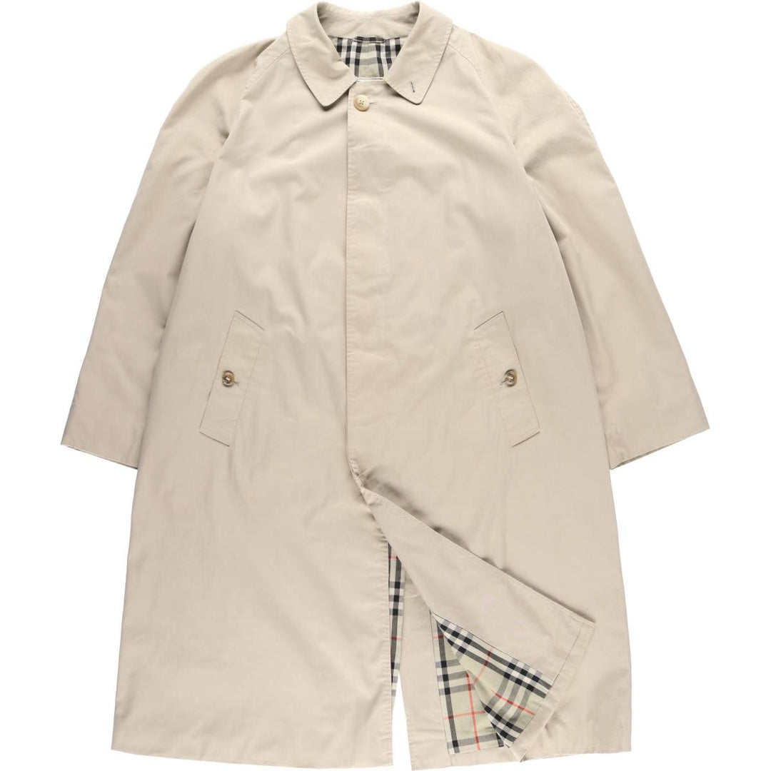 90'S Burberry Balmacaan Coat, Made in England, Men's Size L, Vintage unclear Beige type Vintage Second Hand