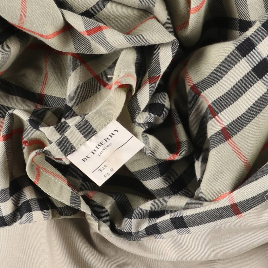 90'S Burberry Balmacaan Coat, Made in England, Men's Size L, Vintage unclear Beige type Vintage Second Hand
