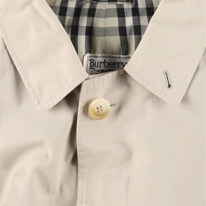 90'S Burberry Balmacaan Coat, Made in England, Men's Size L, Vintage unclear Beige type Vintage Second Hand