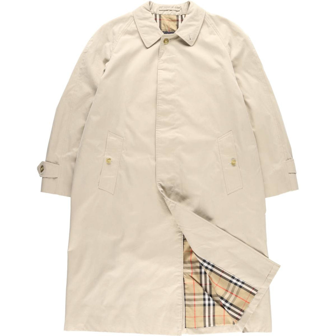 Burberry's 100% cotton Balmacaan coat, made in England, size L. cotton Beige type Vintage Second Hand