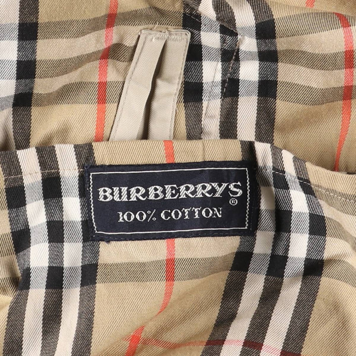 Burberry's 100% cotton Balmacaan coat, made in England, size L. cotton Beige type Vintage Second Hand