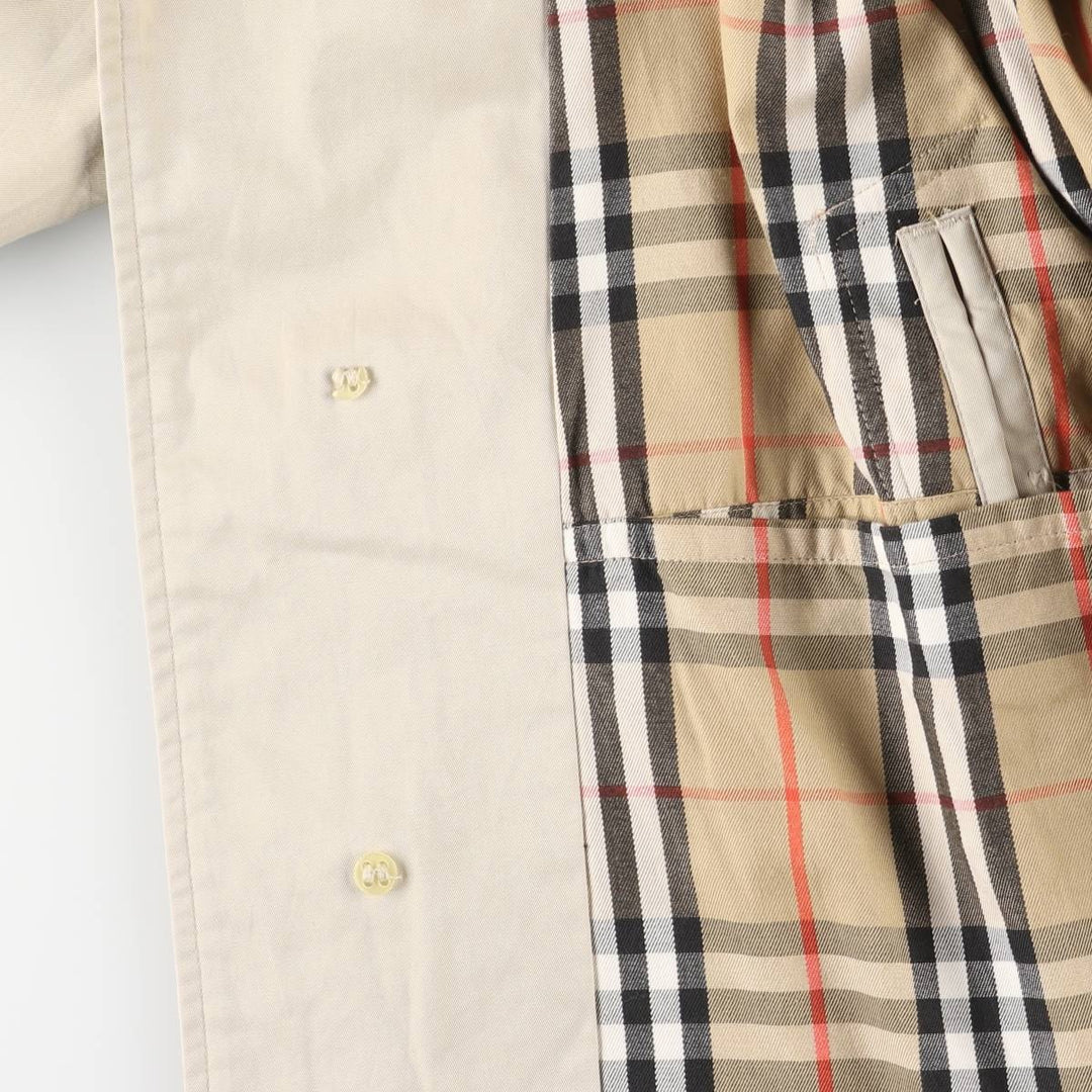 Burberry's 100% cotton Balmacaan coat, made in England, size L. cotton Beige type Vintage Second Hand