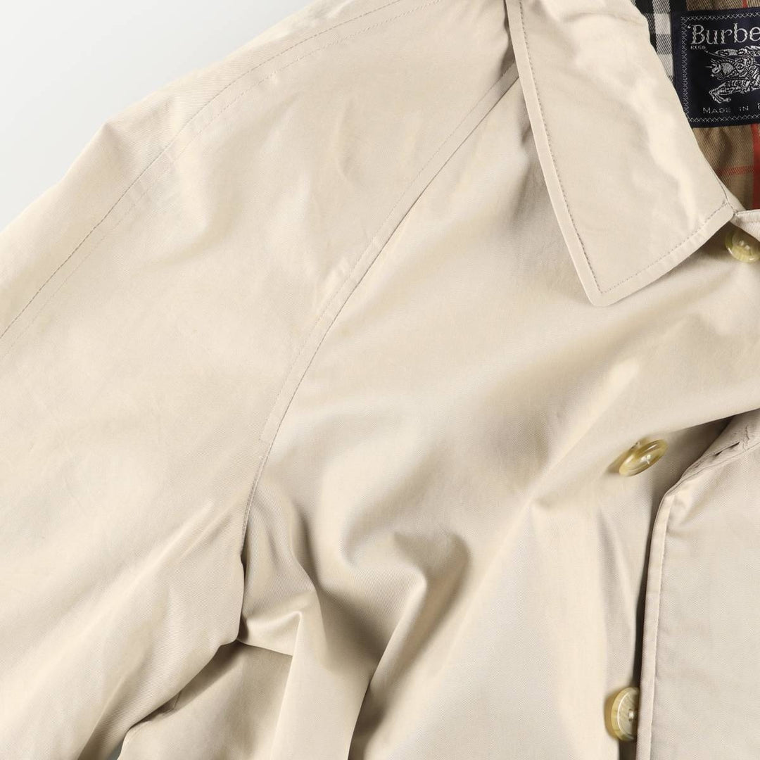 Burberry's 100% cotton Balmacaan coat, made in England, size L. cotton Beige type Vintage Second Hand