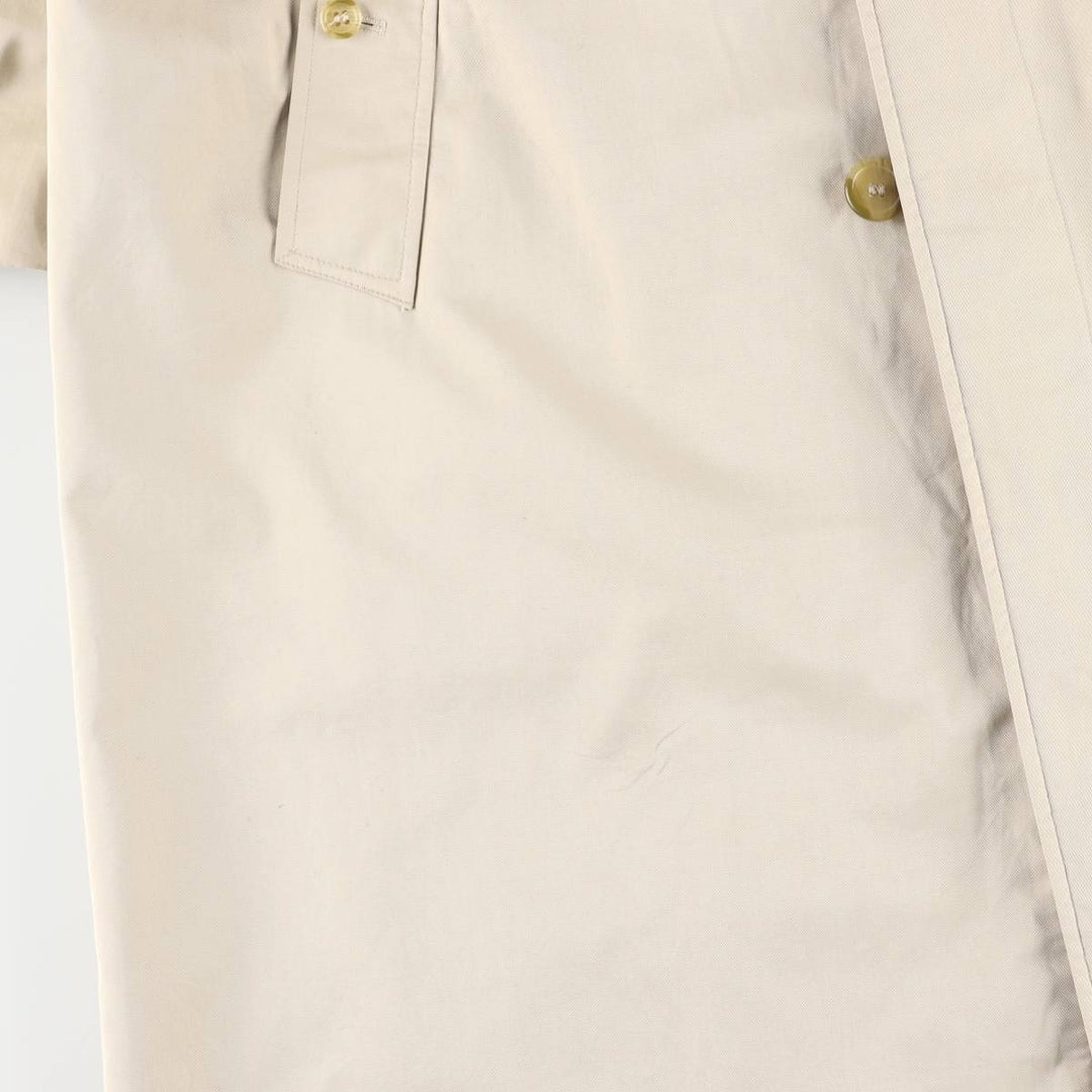 Burberry's 100% cotton Balmacaan coat, made in England, size L. cotton Beige type Vintage Second Hand