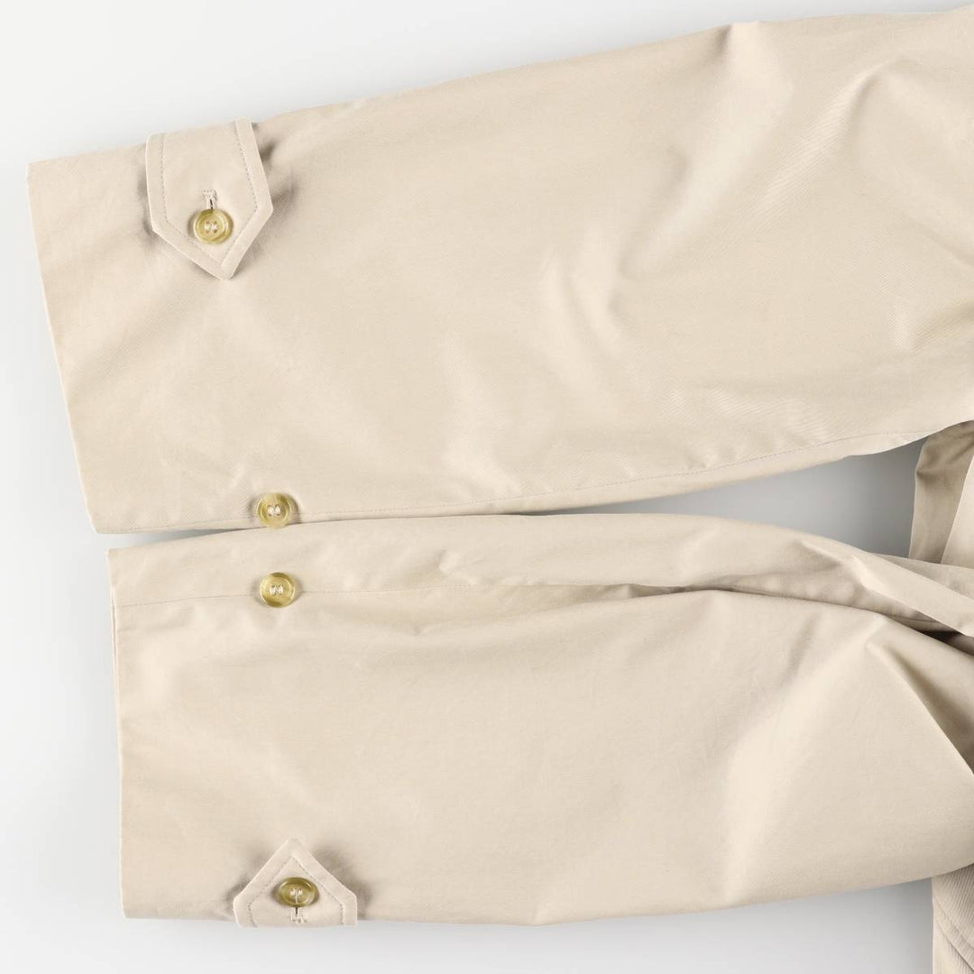 Burberry's 100% cotton Balmacaan coat, made in England, size L. cotton Beige type Vintage Second Hand