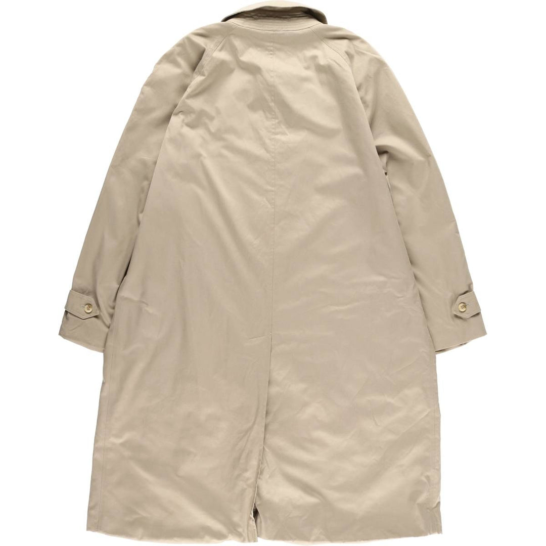 Burberry's Balmacaan Coat, Made in England, Men's XL Size cotton Beige type Vintage Second Hand