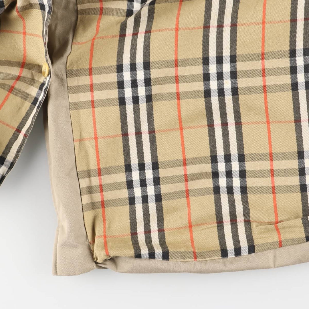 Burberry's Balmacaan Coat, Made in England, Men's XL Size cotton Beige type Vintage Second Hand