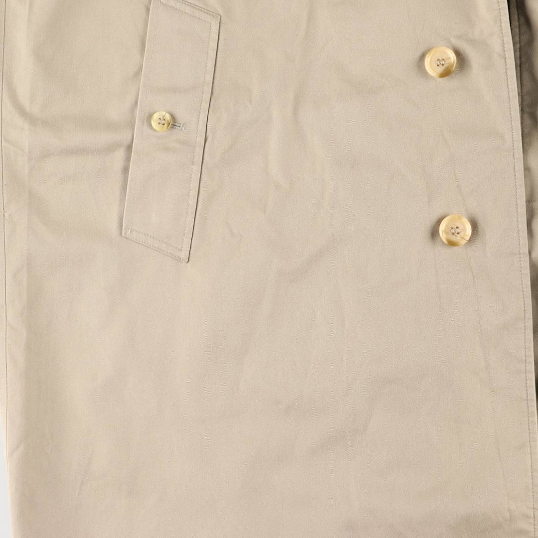 Burberry's Balmacaan Coat, Made in England, Men's XL Size cotton Beige type Vintage Second Hand