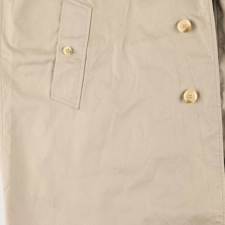Burberry's Balmacaan Coat, Made in England, Men's XL Size cotton Beige type Vintage Second Hand