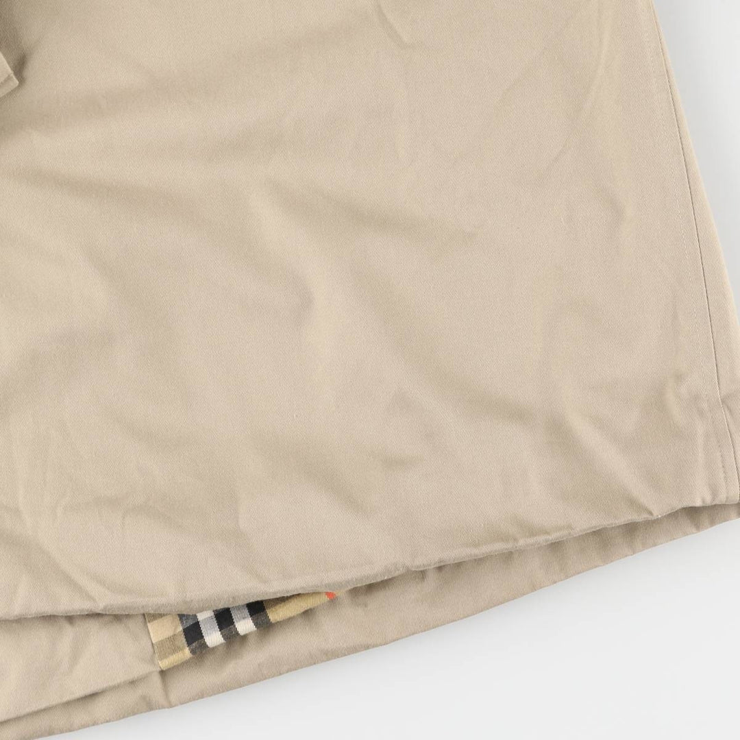 Burberry's Balmacaan Coat, Made in England, Men's XL Size cotton Beige type Vintage Second Hand