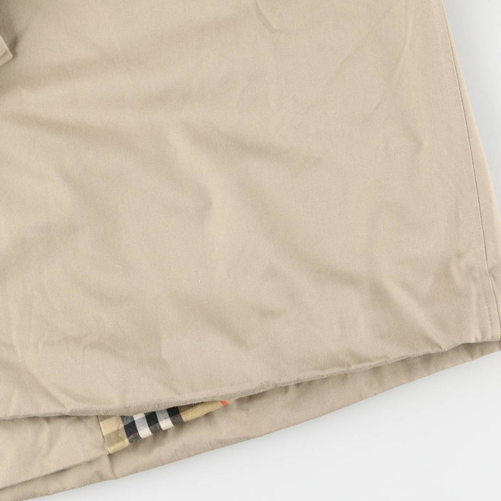 Burberry's Balmacaan Coat, Made in England, Men's XL Size cotton Beige type Vintage Second Hand