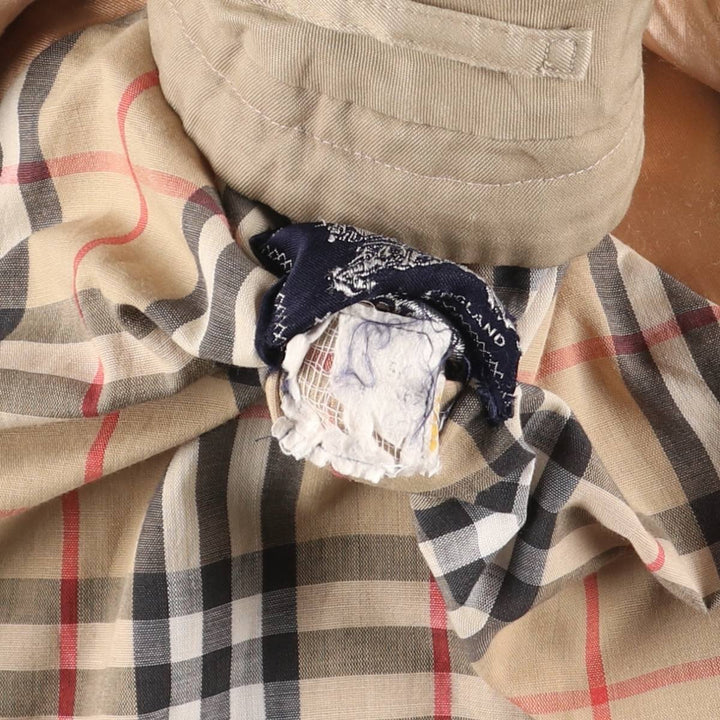 Burberry's Balmacaan Coat, Made in England, Men's Size L unclear Beige type Vintage Second Hand