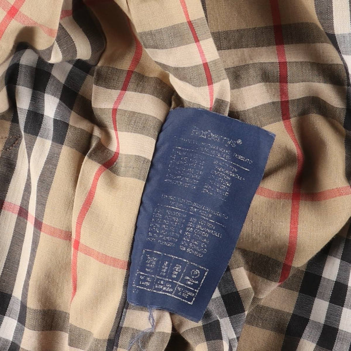 Burberry's Balmacaan Coat, Made in England, Men's Size L unclear Beige type Vintage Second Hand