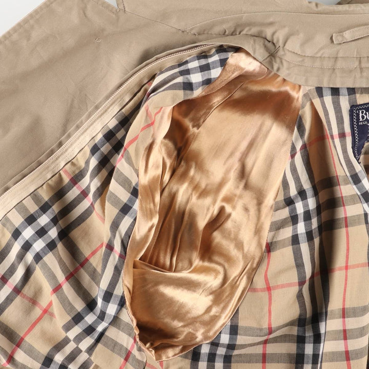 Burberry's Balmacaan Coat, Made in England, Men's Size L unclear Beige type Vintage Second Hand