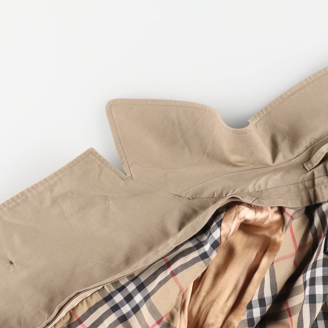 Burberry's Balmacaan Coat, Made in England, Men's Size L unclear Beige type Vintage Second Hand