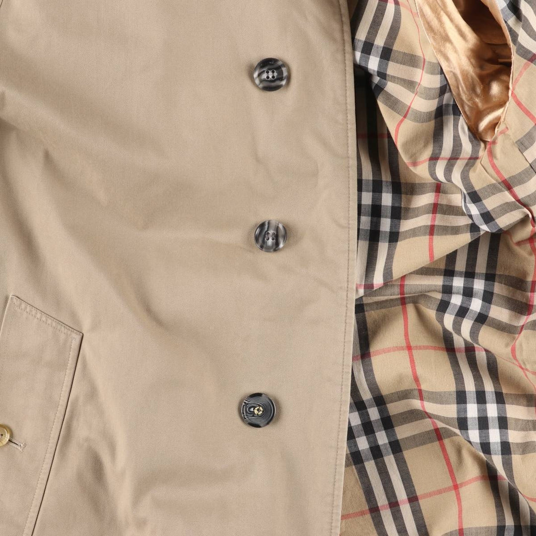 Burberry's Balmacaan Coat, Made in England, Men's Size L unclear Beige type Vintage Second Hand