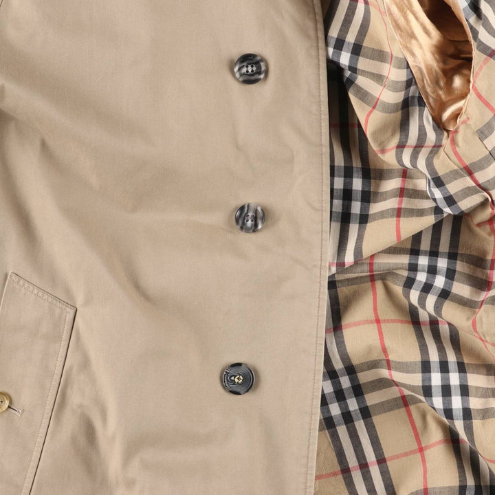 Burberry's Balmacaan Coat, Made in England, Men's Size L unclear Beige type Vintage Second Hand