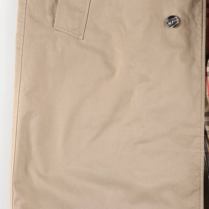 Burberry's Balmacaan Coat, Made in England, Men's Size L unclear Beige type Vintage Second Hand